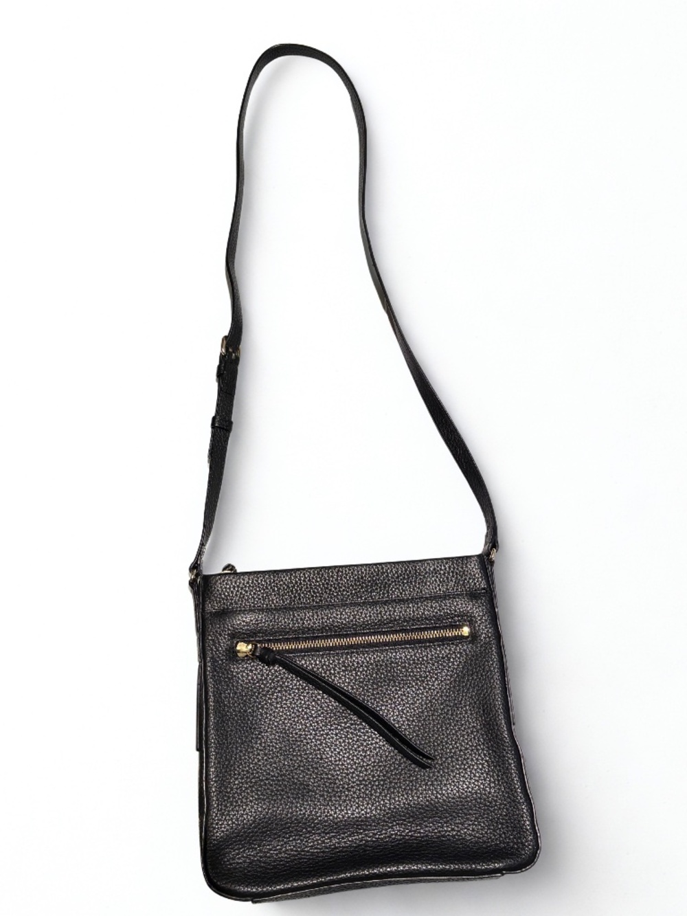 14th & Union Pebbled Leather Crossbody Bag, Black